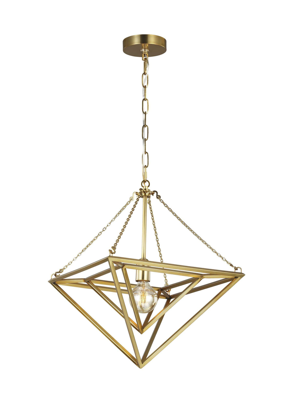 GENERATION LIGHTING  Carat Small Pendant Burnished Brass CP1131BBS