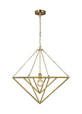 GENERATION LIGHTING  Carat Medium Pendant Burnished Brass CP1141BBS