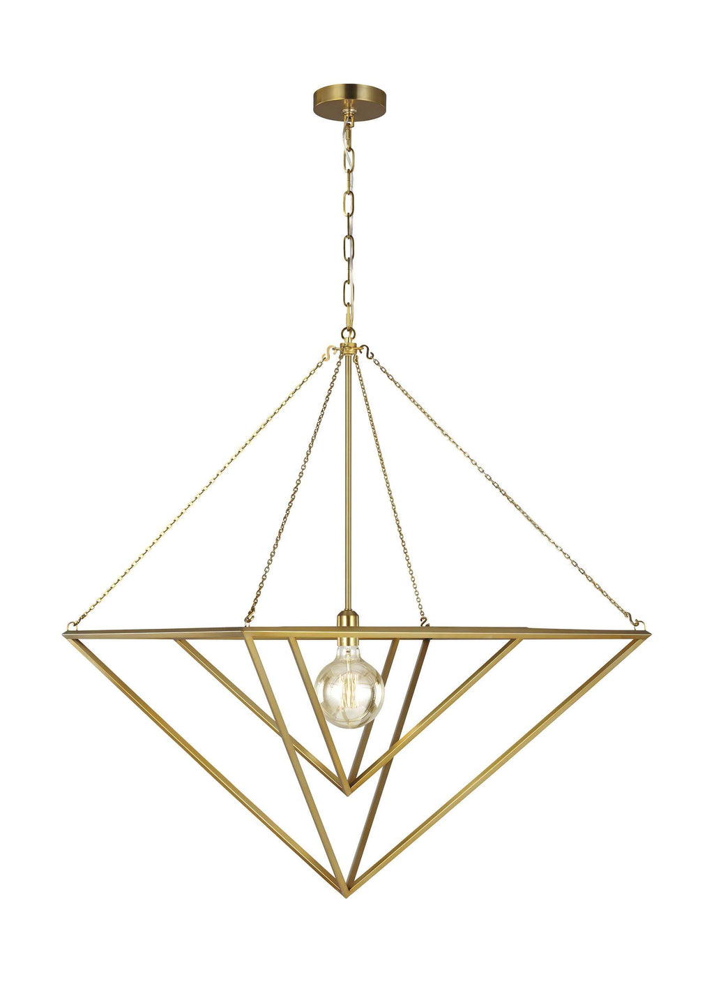 GENERATION LIGHTING  Carat Large Pendant Burnished Brass CP1151BBS