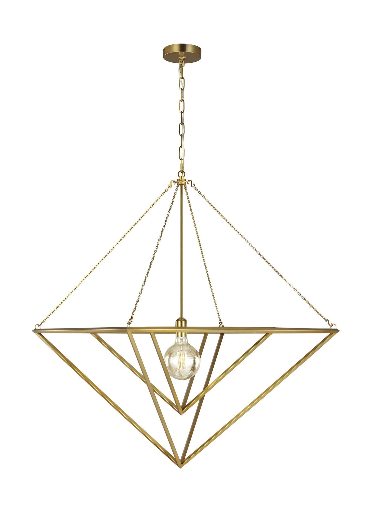 GENERATION LIGHTING  Carat Large Pendant Burnished Brass CP1151BBS