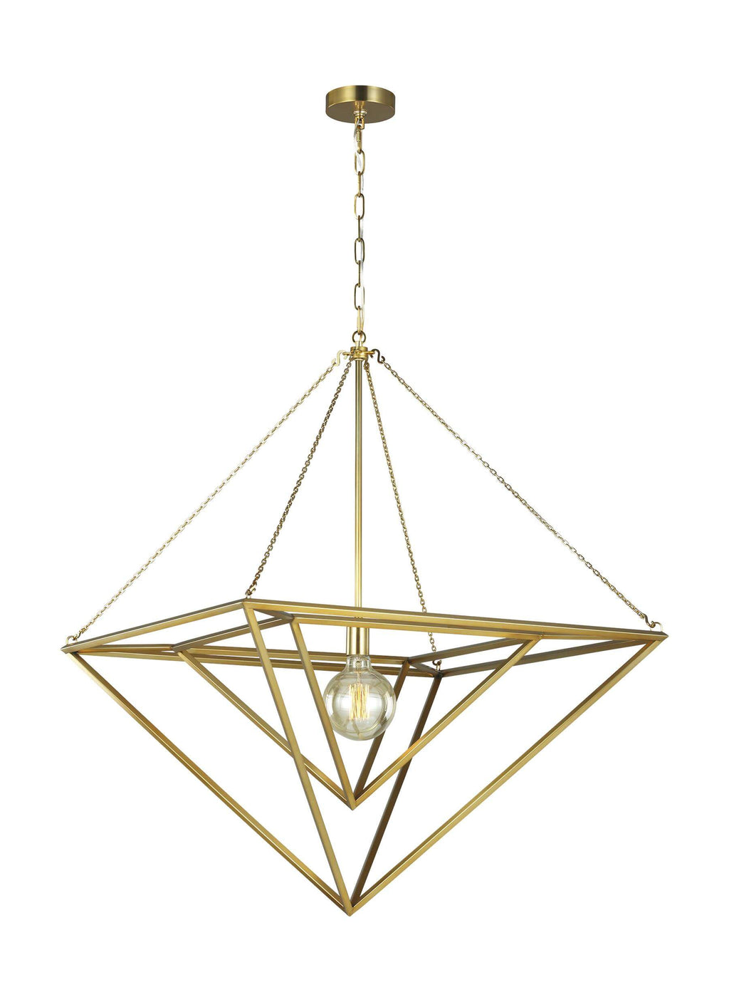 GENERATION LIGHTING  Carat Large Pendant Burnished Brass CP1151BBS