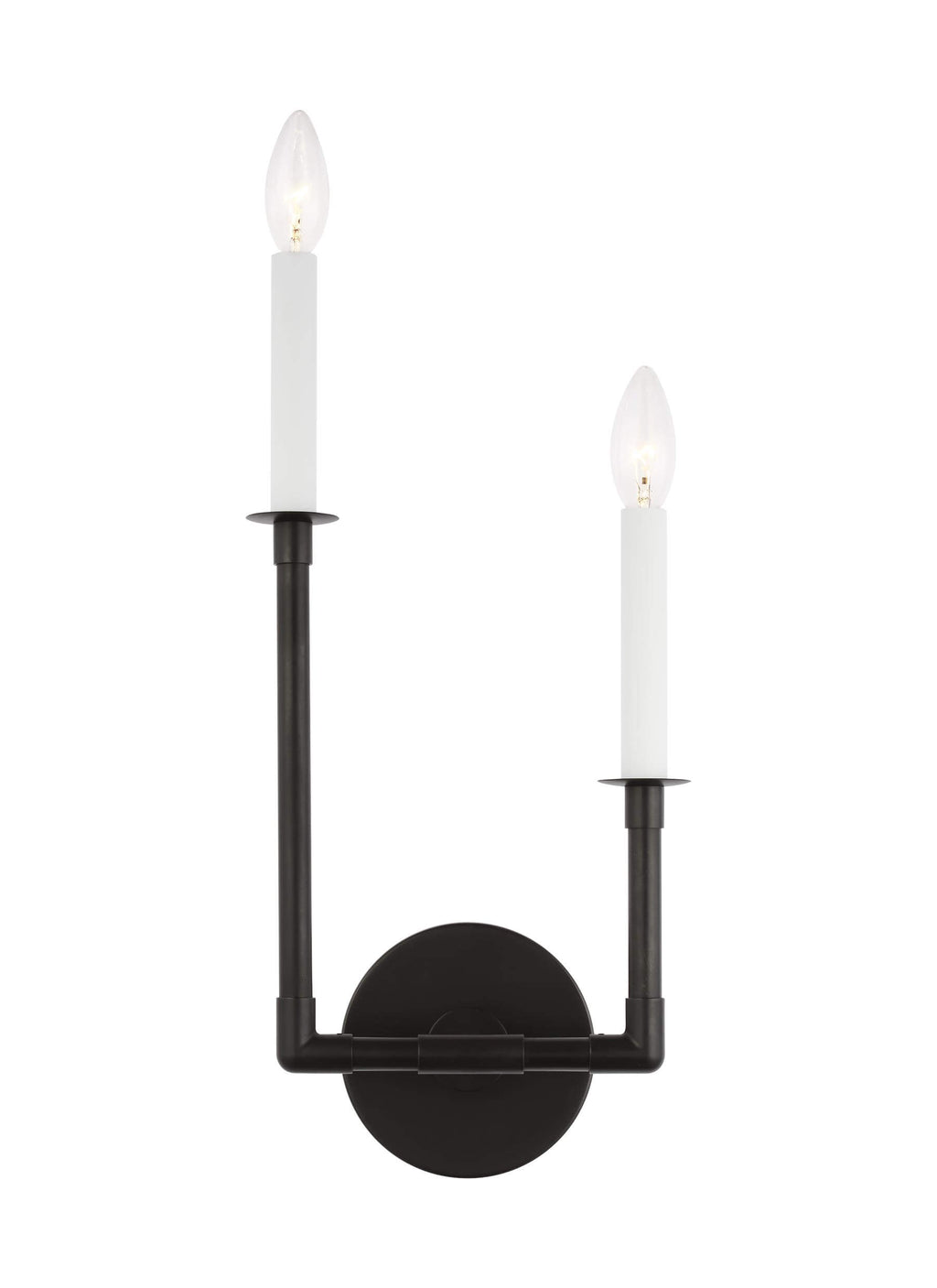 GENERATION LIGHTING Bayview Double Left Sconce Aged Iron CW1102AI