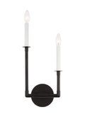GENERATION LIGHTING Bayview Double Left Sconce Aged Iron CW1102AI