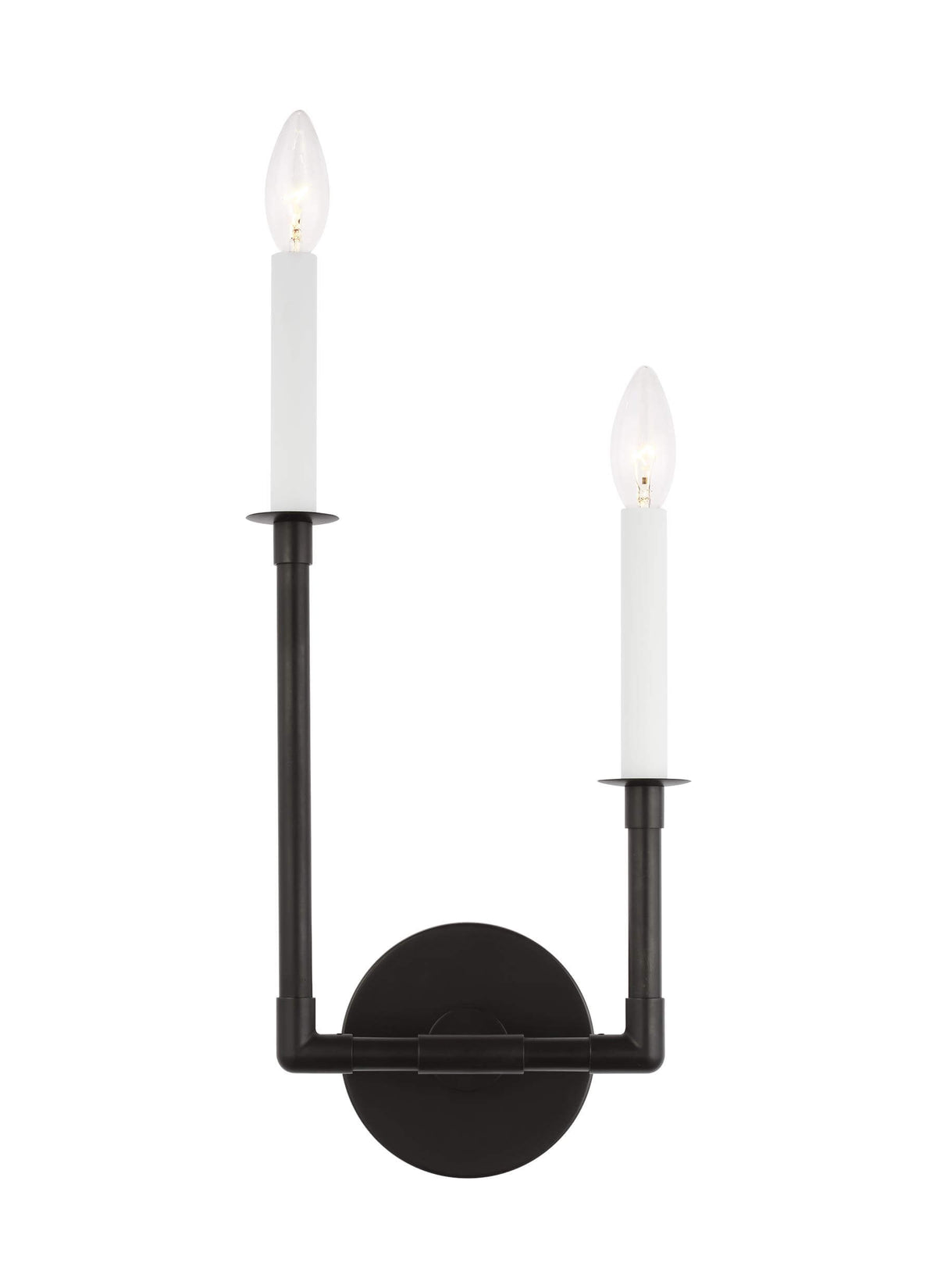 GENERATION LIGHTING Bayview Double Left Sconce Aged Iron CW1102AI