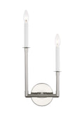 GENERATION LIGHTING Bayview Double Left Sconce Polished Nickel CW1102PN