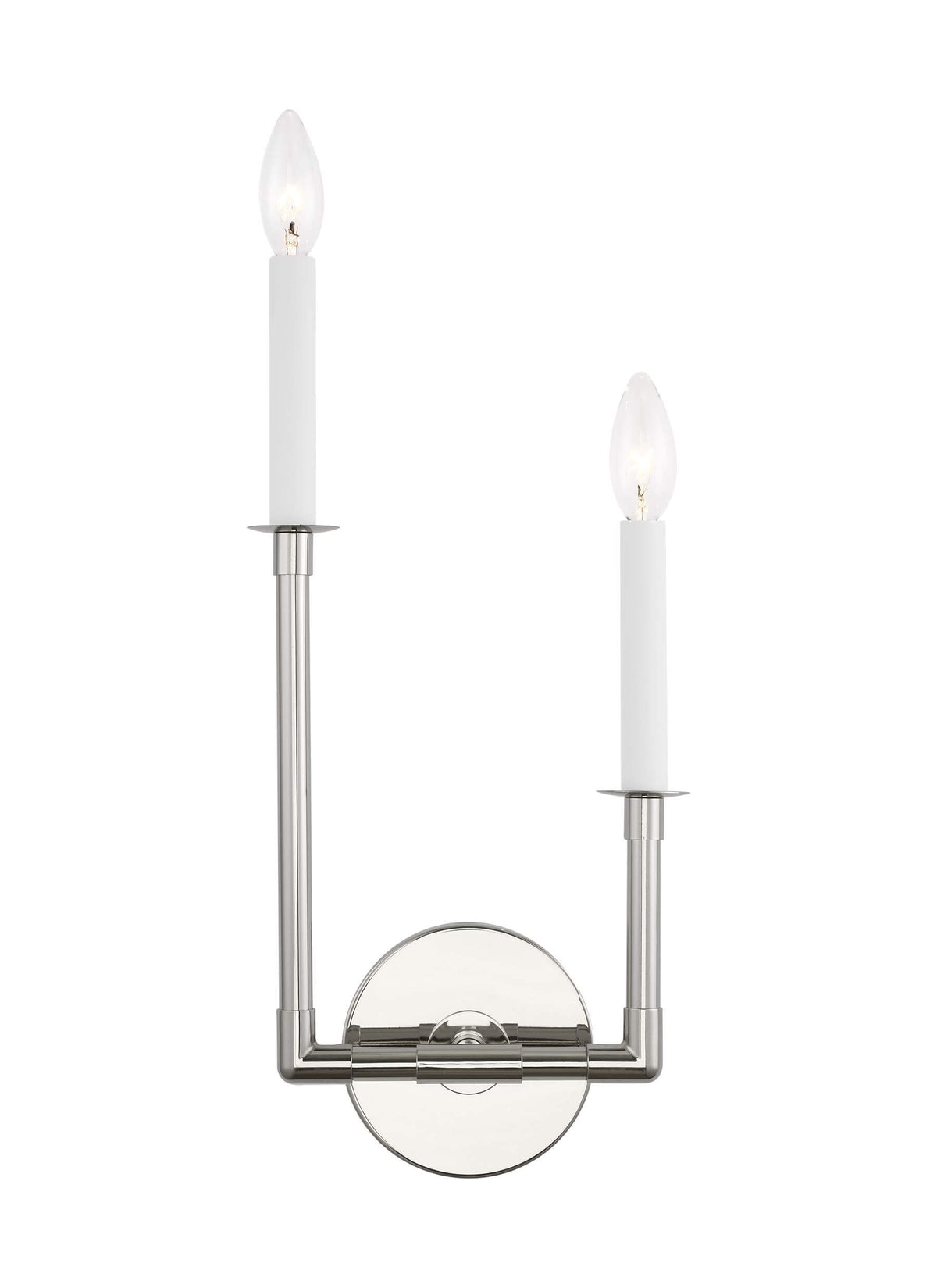 GENERATION LIGHTING Bayview Double Left Sconce Polished Nickel CW1102PN