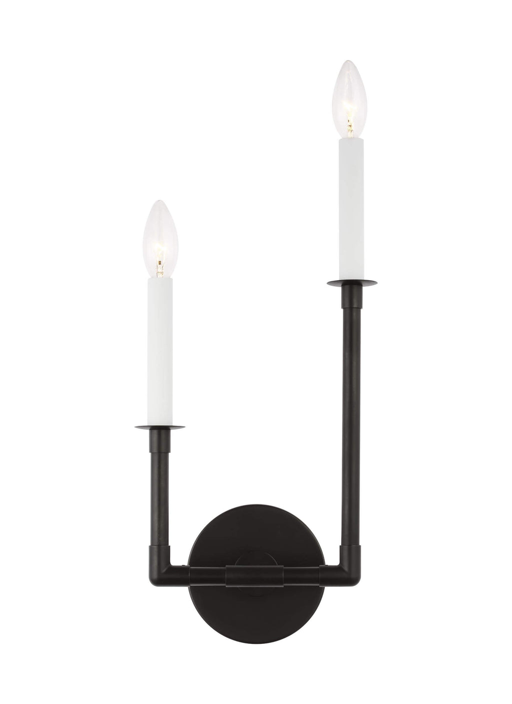 GENERATION LIGHTING Bayview Double Right Sconce Aged Iron CW1112AI