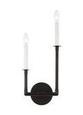 GENERATION LIGHTING Bayview Double Right Sconce Aged Iron CW1112AI