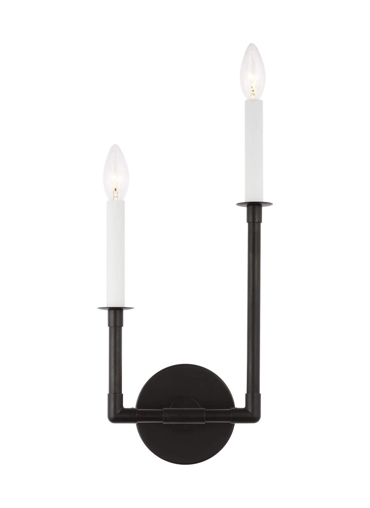 GENERATION LIGHTING Bayview Double Right Sconce Aged Iron CW1112AI