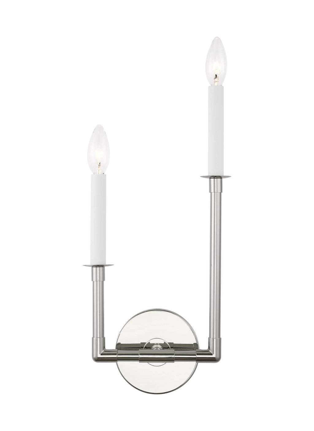 GENERATION LIGHTING Bayview Double Right Sconce Polished Nickel CW1112PN