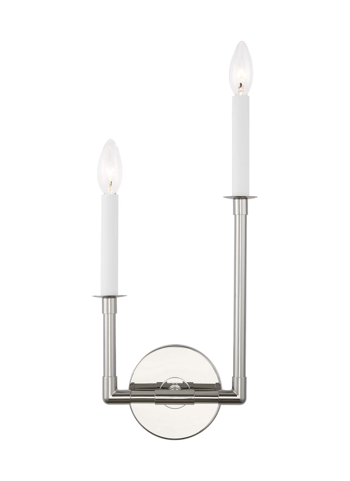 GENERATION LIGHTING Bayview Double Right Sconce Polished Nickel CW1112PN
