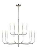 GENERATION LIGHTING Brianna Large Two-Tier Chandelier EC10015PN