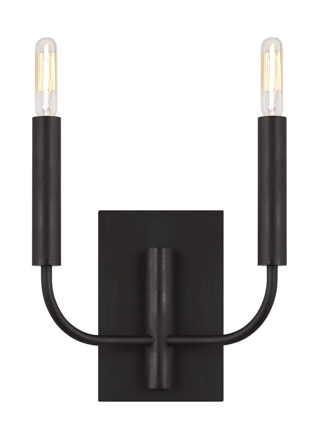 GENERATION LIGHTING  Brianna Double Sconce Aged Iron EW1002AI