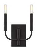 GENERATION LIGHTING  Brianna Double Sconce Aged Iron EW1002AI
