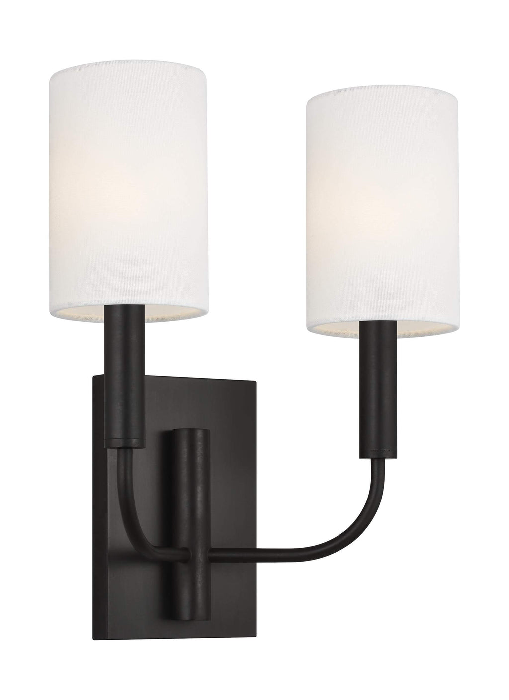 GENERATION LIGHTING  Brianna Double Sconce Aged Iron EW1002AI