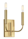 GENERATION LIGHTING  Brianna Double Sconce Burnished Brass EW1002BBS
