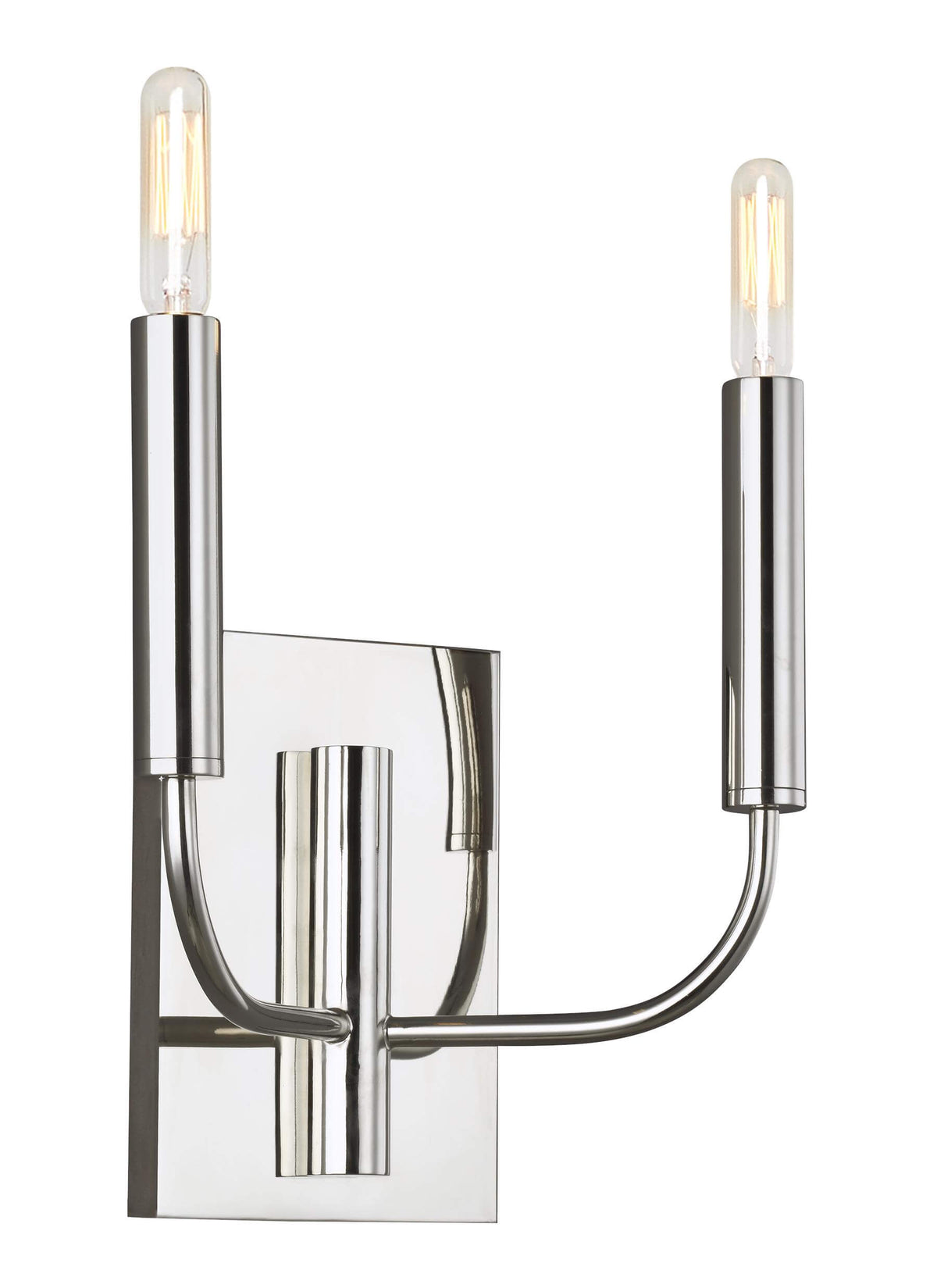 GENERATION LIGHTING  Brianna Double Sconce Polished Nickel EW1002PN