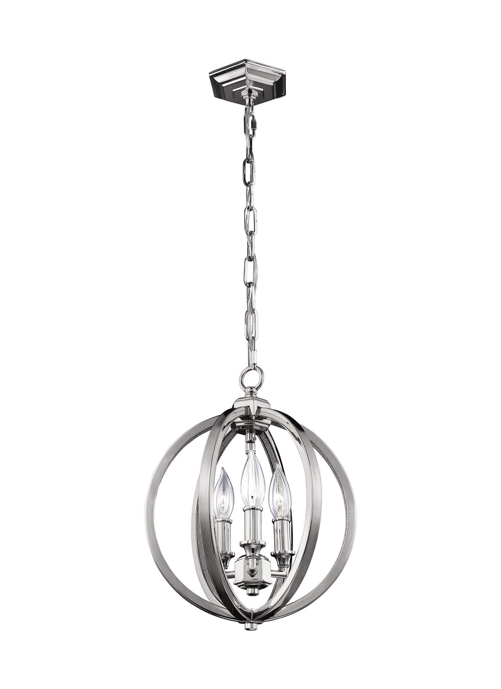 GENERATION LIGHTING Corinne Small Pendant Polished Nickel F3059/3PN