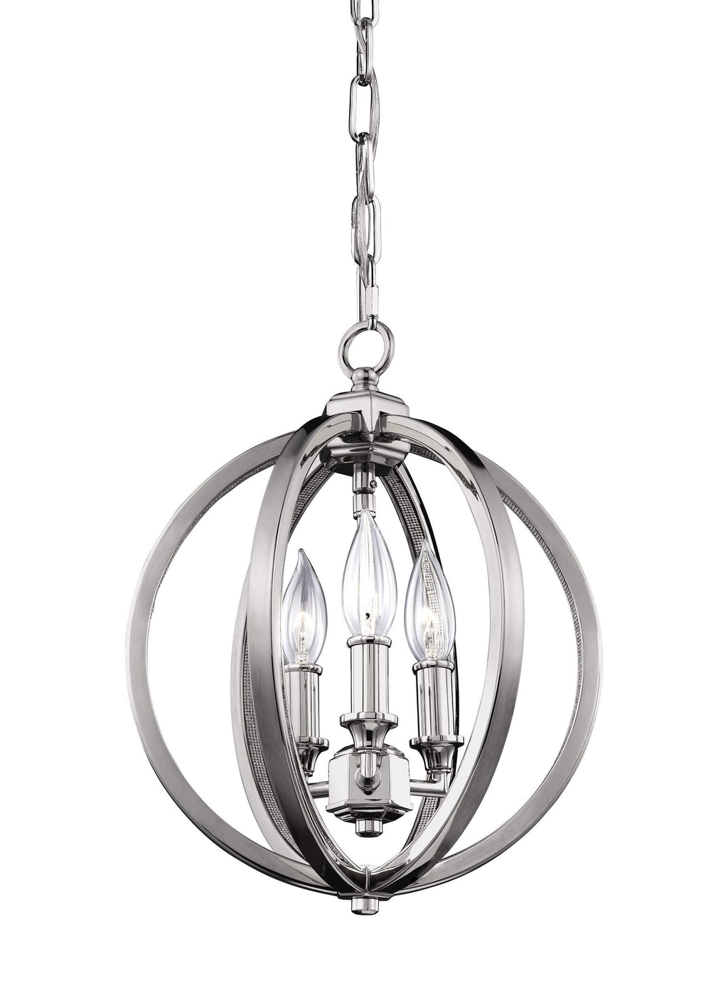 GENERATION LIGHTING Corinne Small Pendant Polished Nickel F3059/3PN