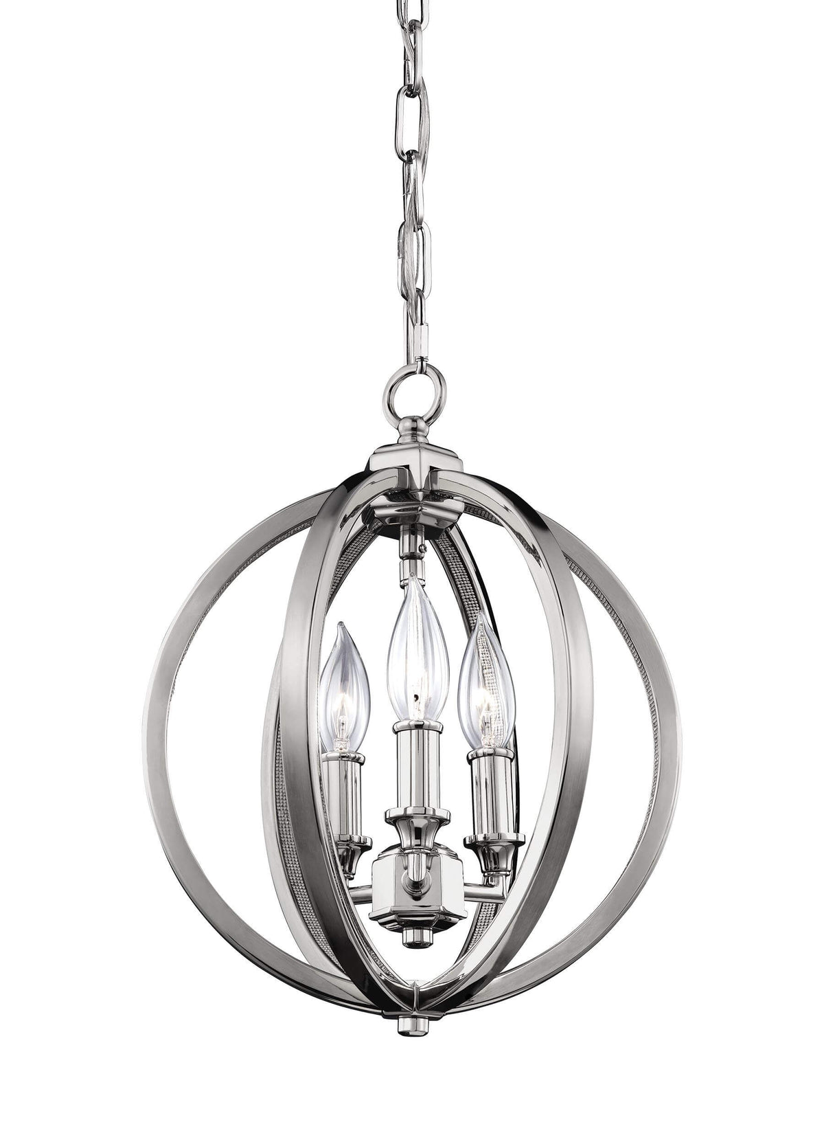 GENERATION LIGHTING Corinne Small Pendant Polished Nickel F3059/3PN