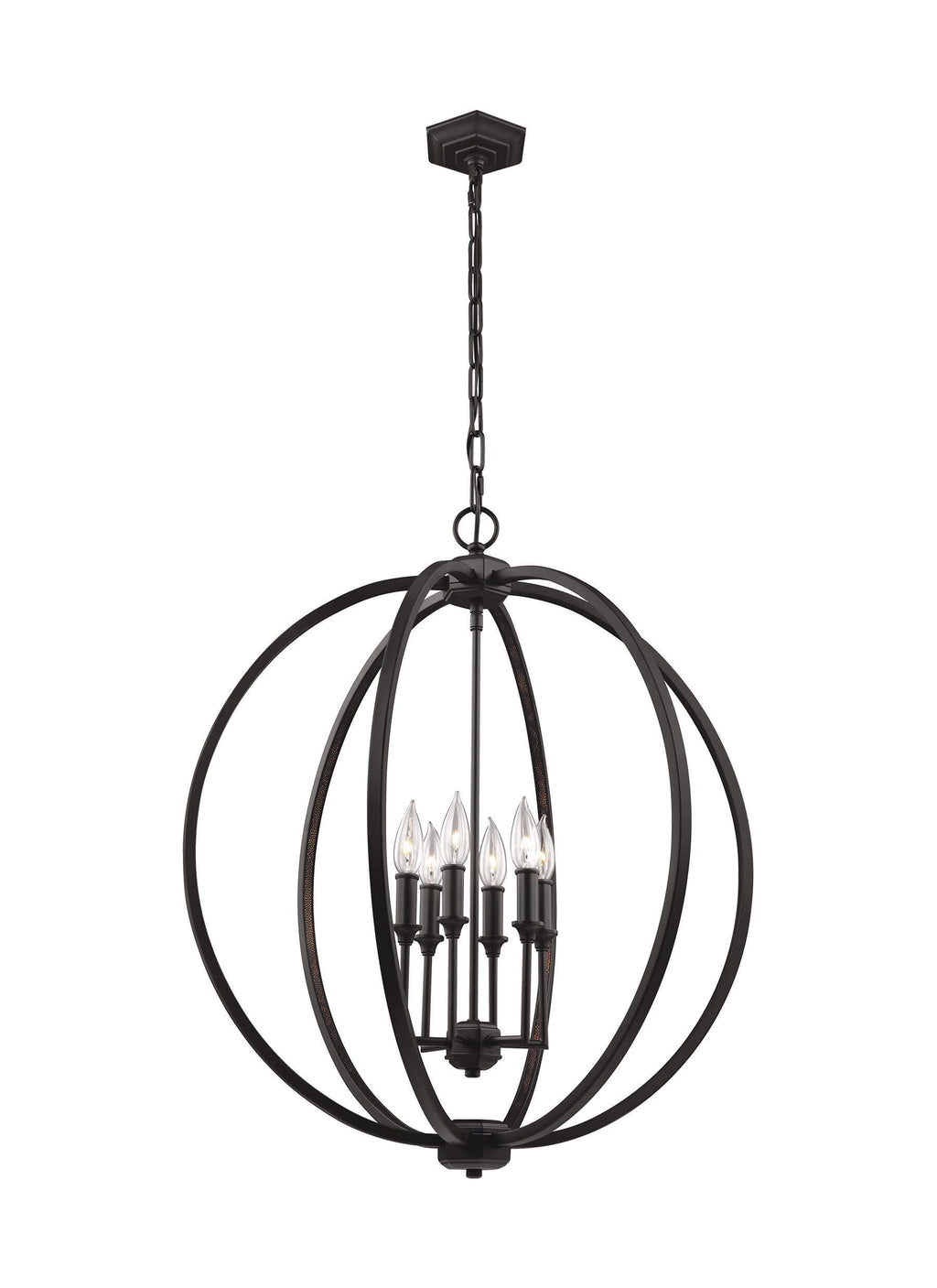 GENERATION LIGHTING Corinne Large Pendant Oil Rubbed Bronze F3061/6ORB