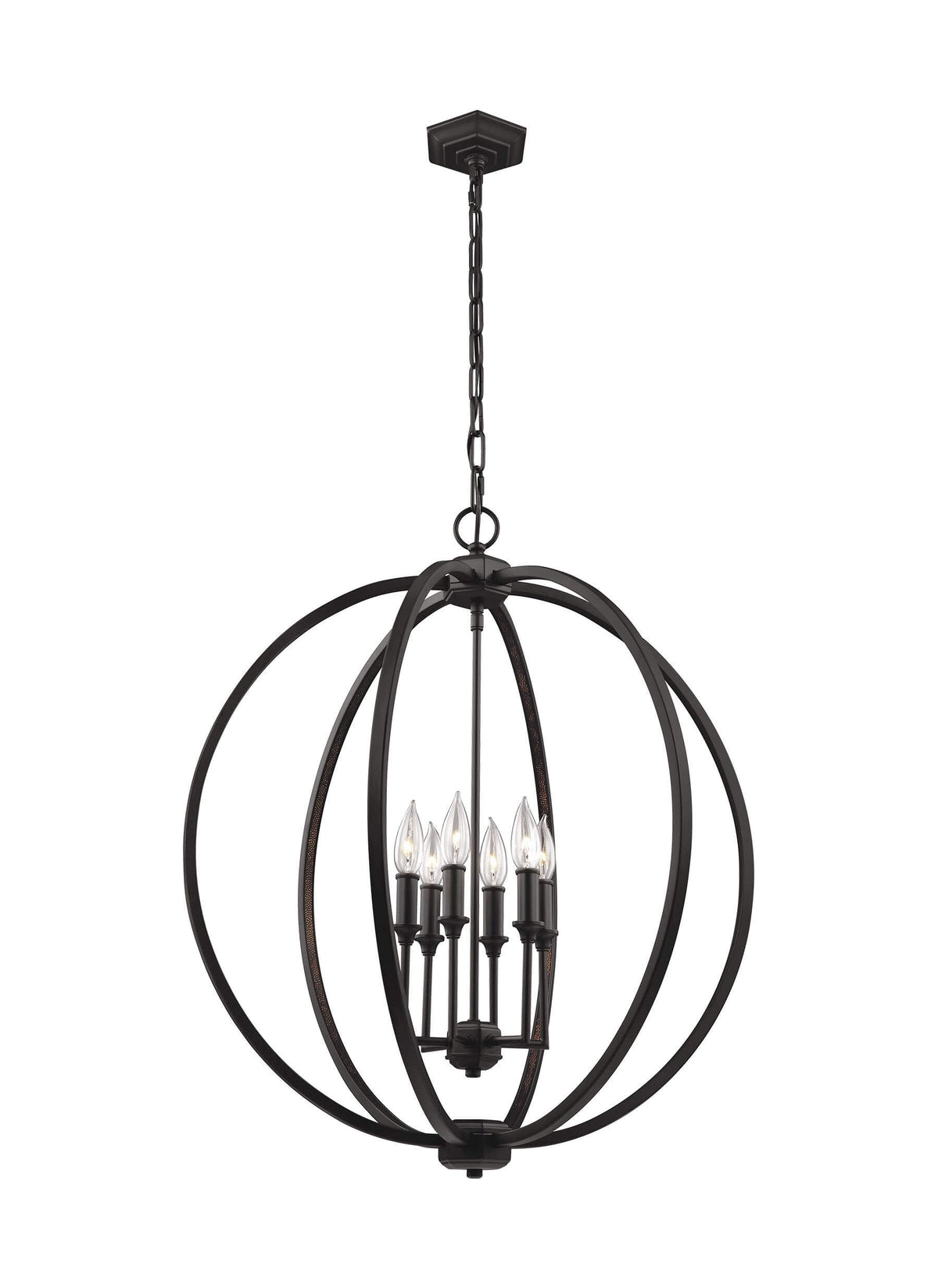 GENERATION LIGHTING Corinne Large Pendant Oil Rubbed Bronze F3061/6ORB