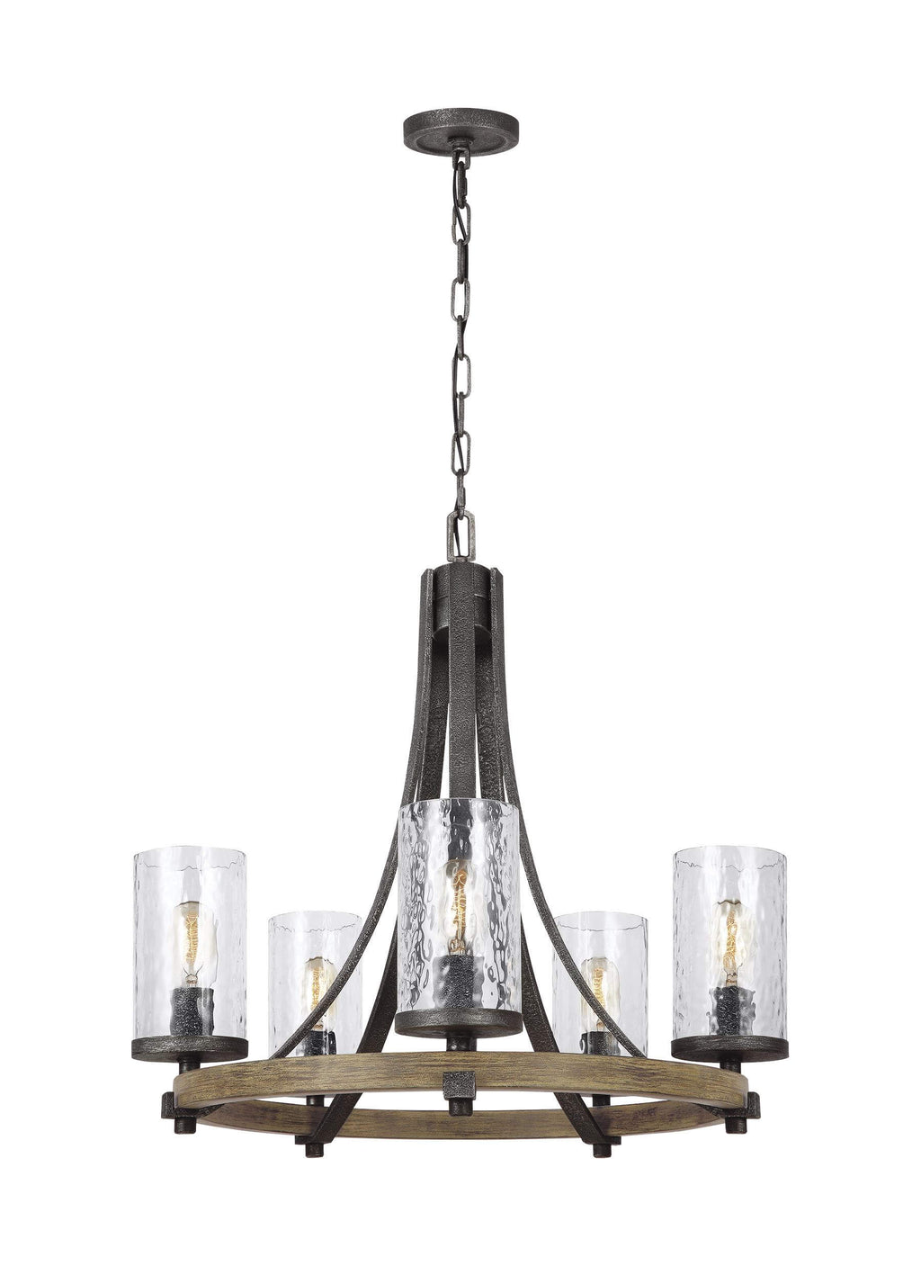 GENERATION LIGHTING Angelo Small Chandelier F3133/5DWK/SGM