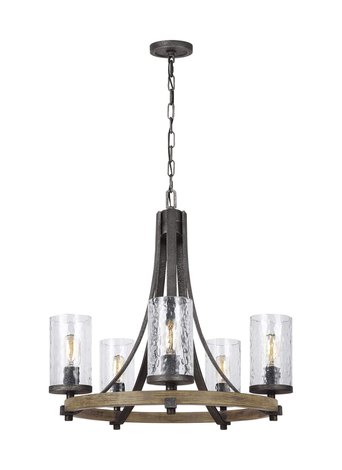GENERATION LIGHTING Angelo Small Chandelier F3133/5DWK/SGM