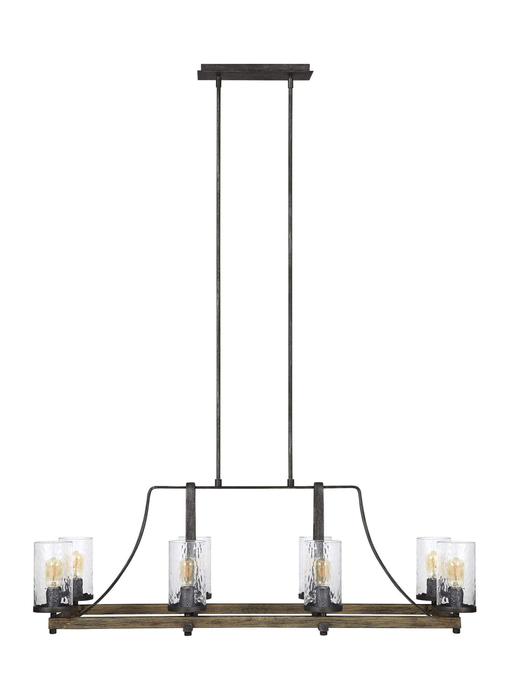 GENERATION LIGHTING Angelo Linear Chandelier F3136/8DWK/SGM