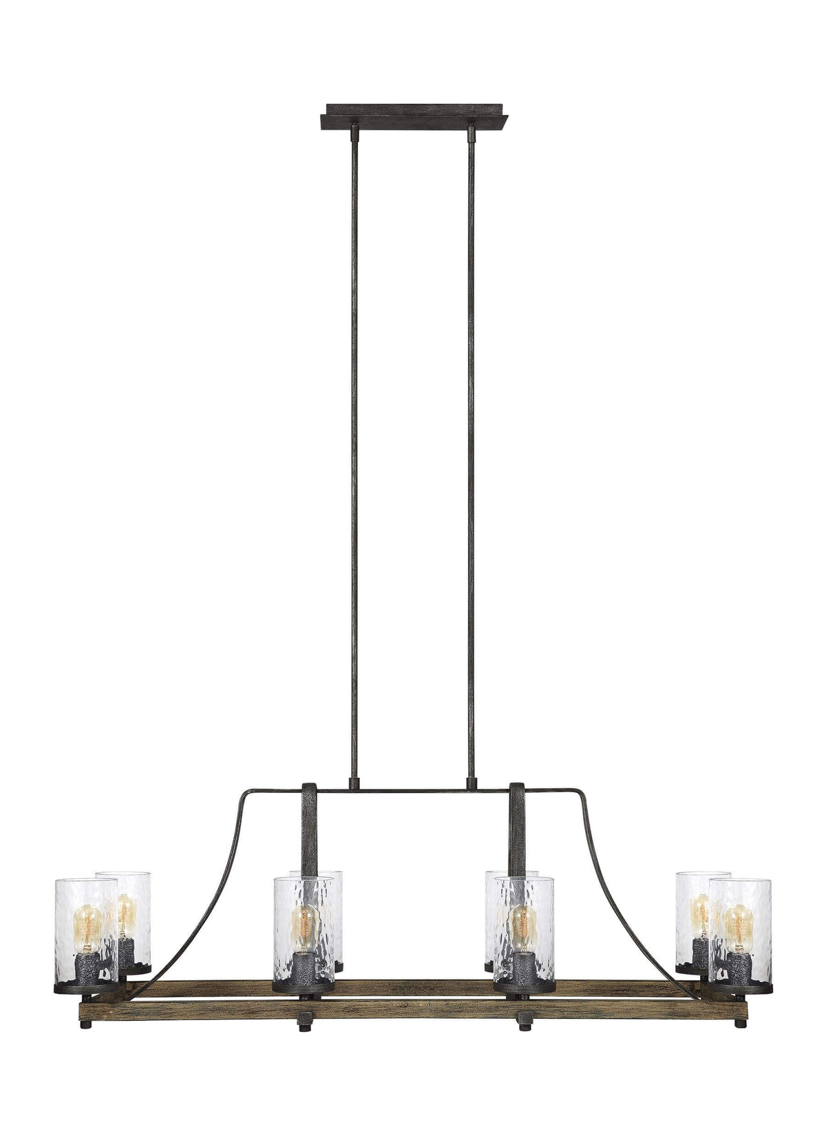 GENERATION LIGHTING Angelo Linear Chandelier F3136/8DWK/SGM