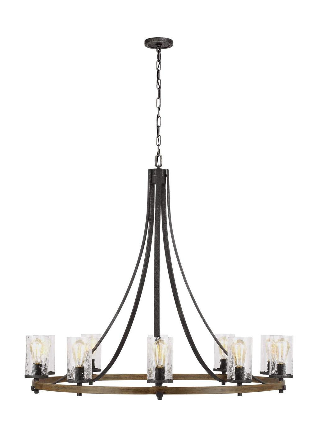 GENERATION LIGHTING Angelo Large Chandelier F3137/10DWK/SGM
