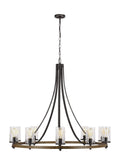 GENERATION LIGHTING Angelo Large Chandelier F3137/10DWK/SGM