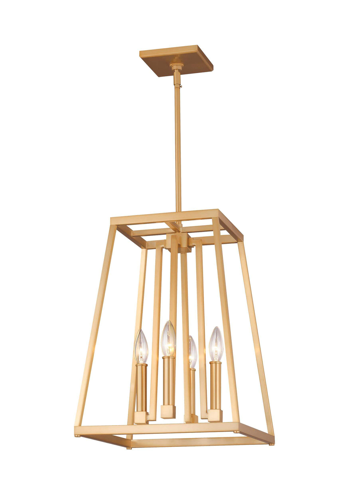 GENERATION LIGHTING  Conant Small Lantern Gilded Satin Brass F3149/4GSB