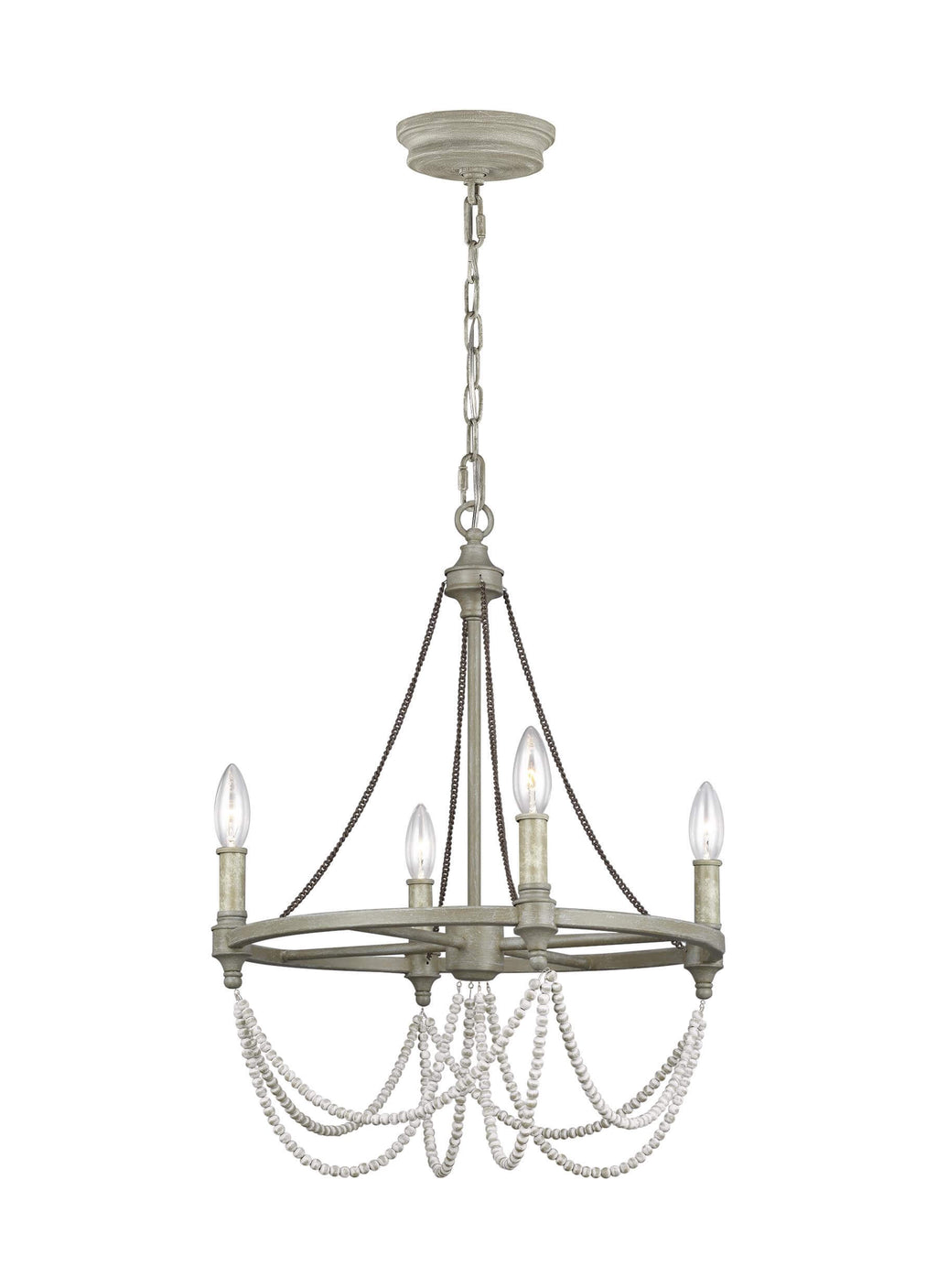 GENERATION LIGHTING Beverly Small Chandelier F3331/4FWO/DWW