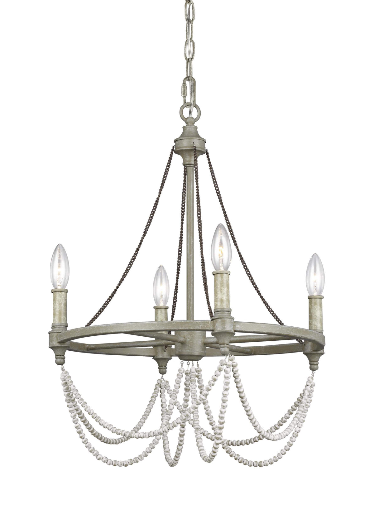 GENERATION LIGHTING Beverly Small Chandelier F3331/4FWO/DWW
