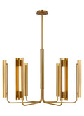 GENERATION LIGHTING  Carson Six Light Chandelier Burnished Brass KC1076BBS
