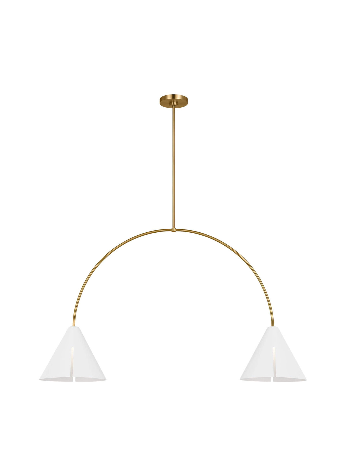 GENERATION LIGHTING  Cambre Large Linear Chandelier KC1102MWTBBS-L1