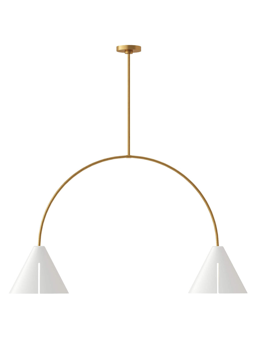 GENERATION LIGHTING  Cambre Large Linear Chandelier KC1102MWTBBS-L1