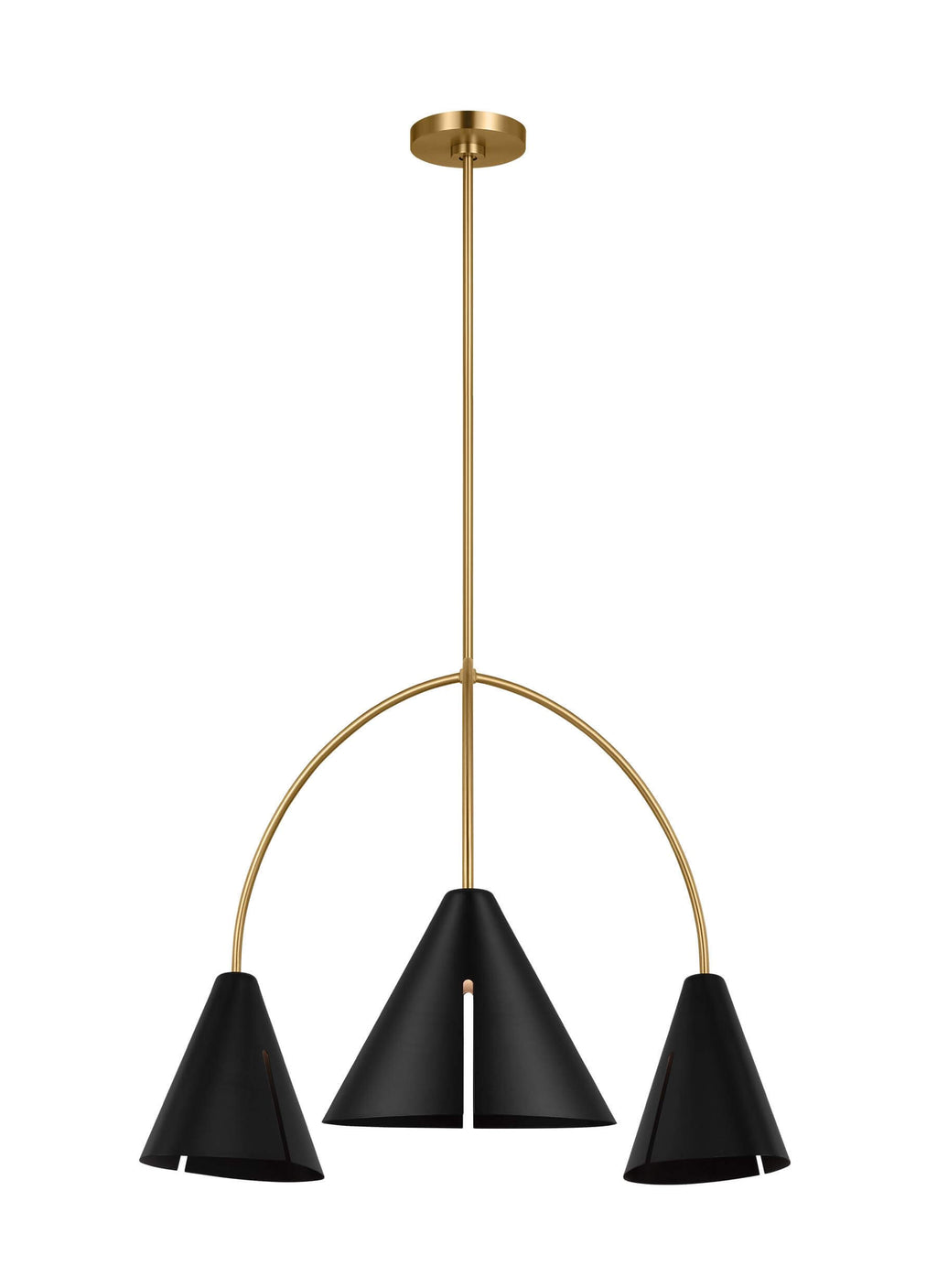 GENERATION LIGHTING  Cambre Large Chandelier KC1113MBKBBS-L1