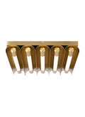 GENERATION LIGHTING Carson Five Light Flush Mount LED Burnished Brass KF1095BBS