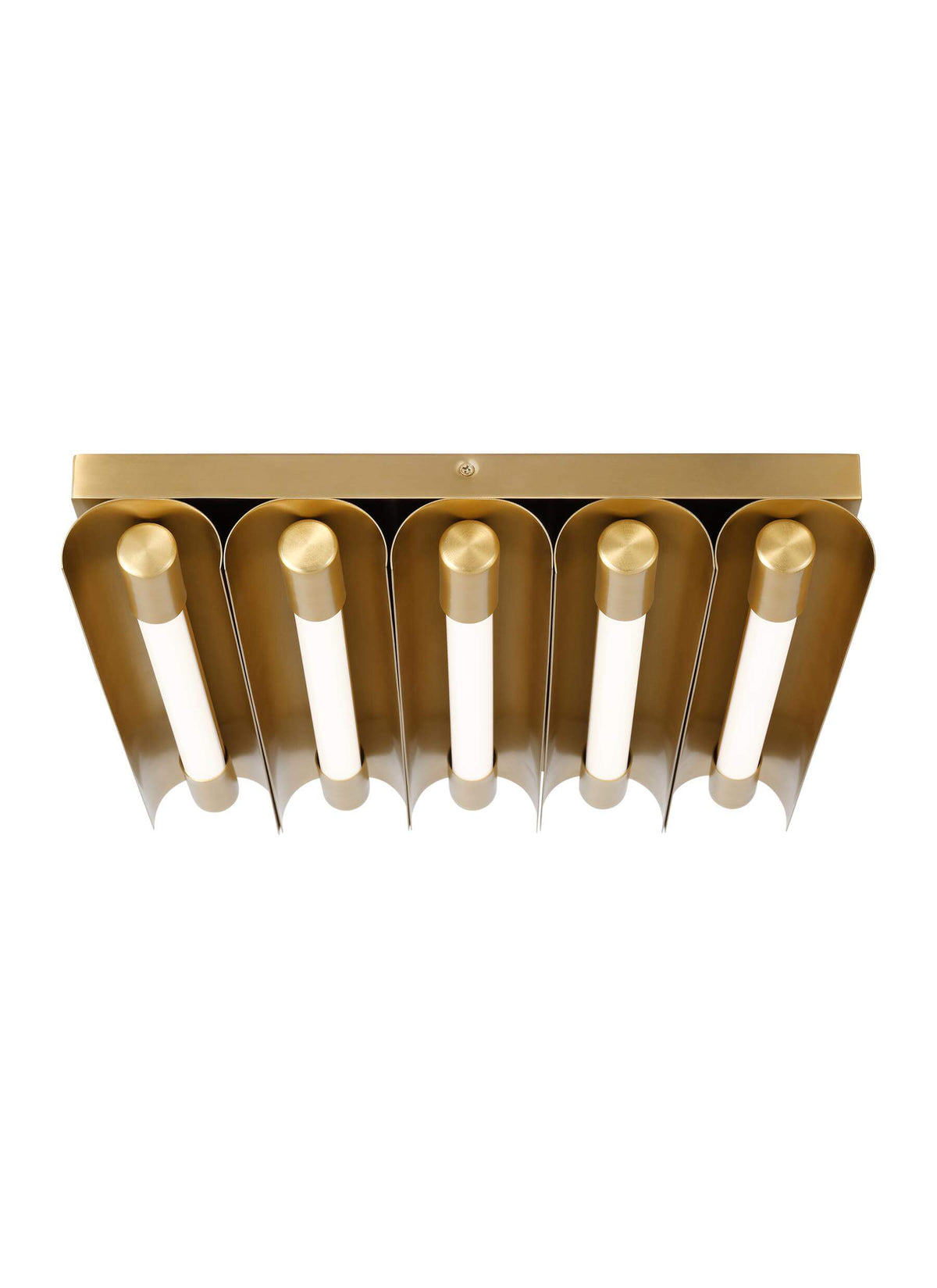GENERATION LIGHTING Carson Five Light Flush Mount LED Burnished Brass KF1095BBS