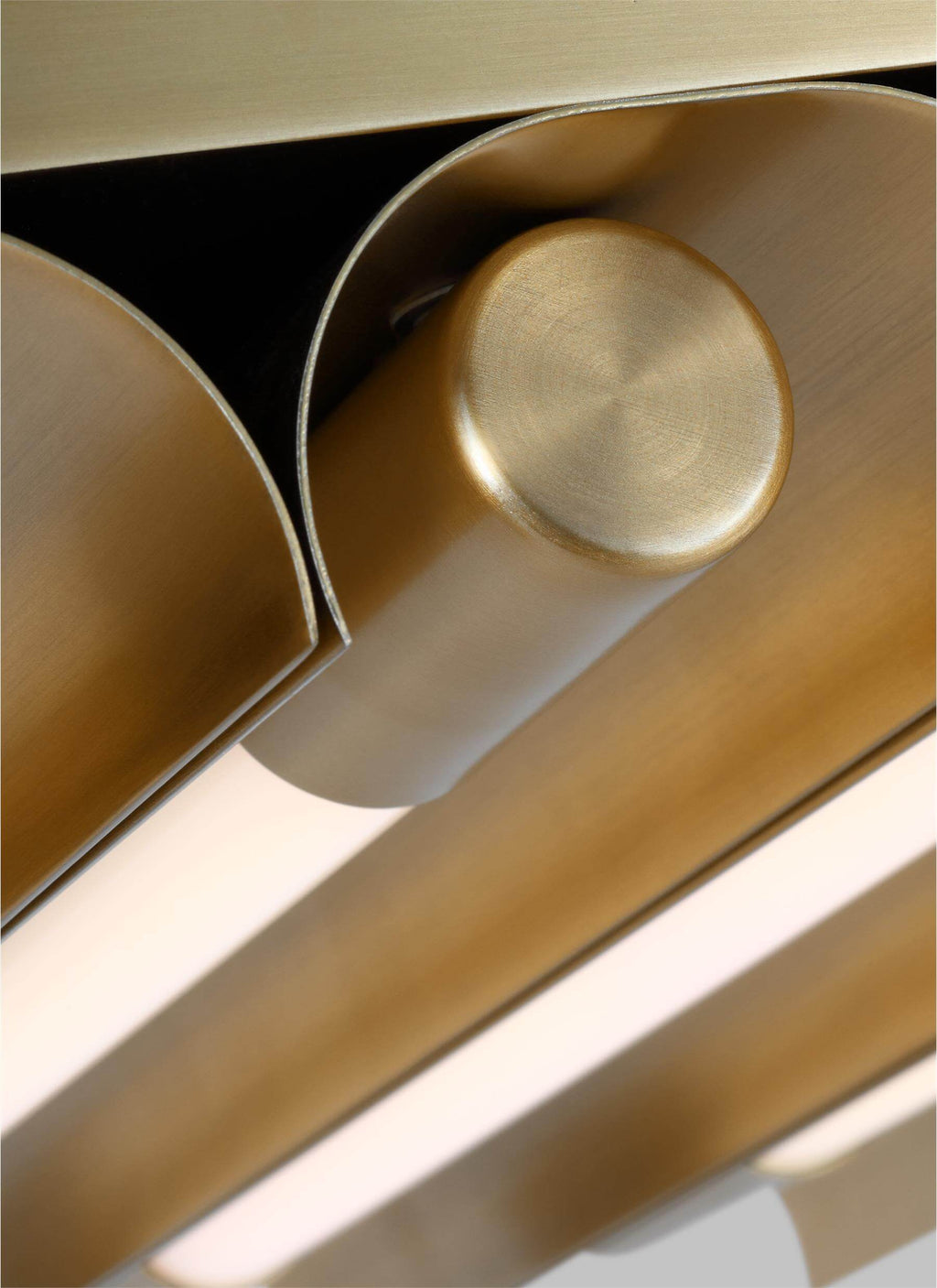 GENERATION LIGHTING Carson Five Light Flush Mount LED Burnished Brass KF1095BBS