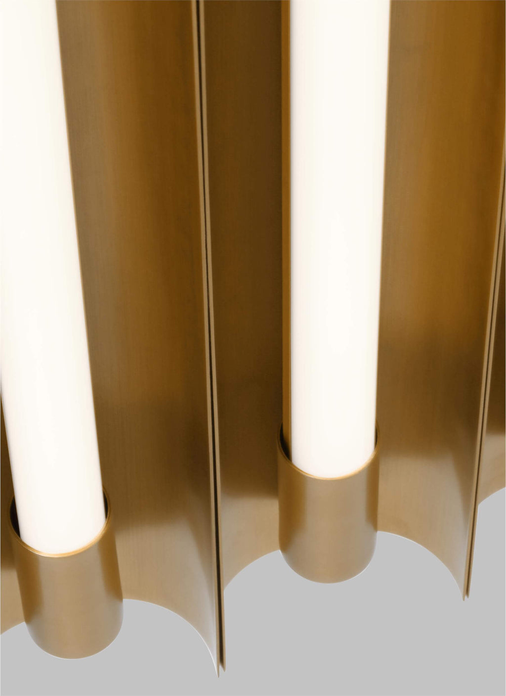 GENERATION LIGHTING Carson Five Light Flush Mount LED Burnished Brass KF1095BBS