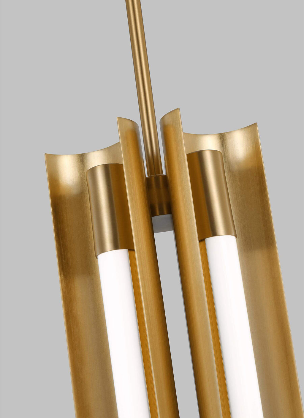 GENERATION LIGHTING Carson Four Light Narrow Pendant LED Burnished Brass KP1084BBS
