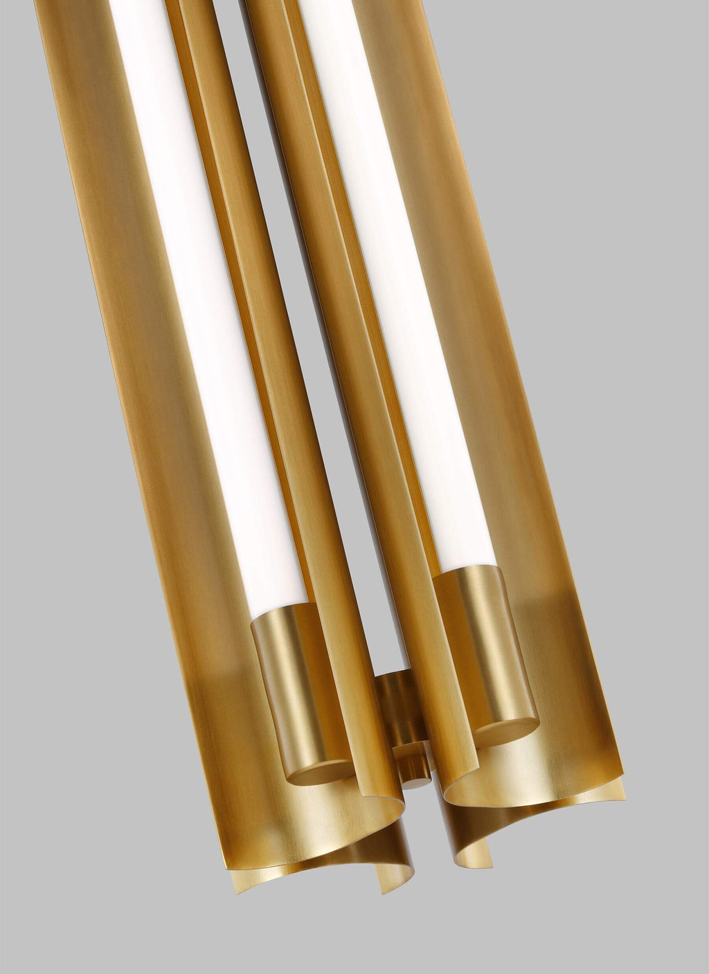 GENERATION LIGHTING Carson Four Light Narrow Pendant LED Burnished Brass KP1084BBS