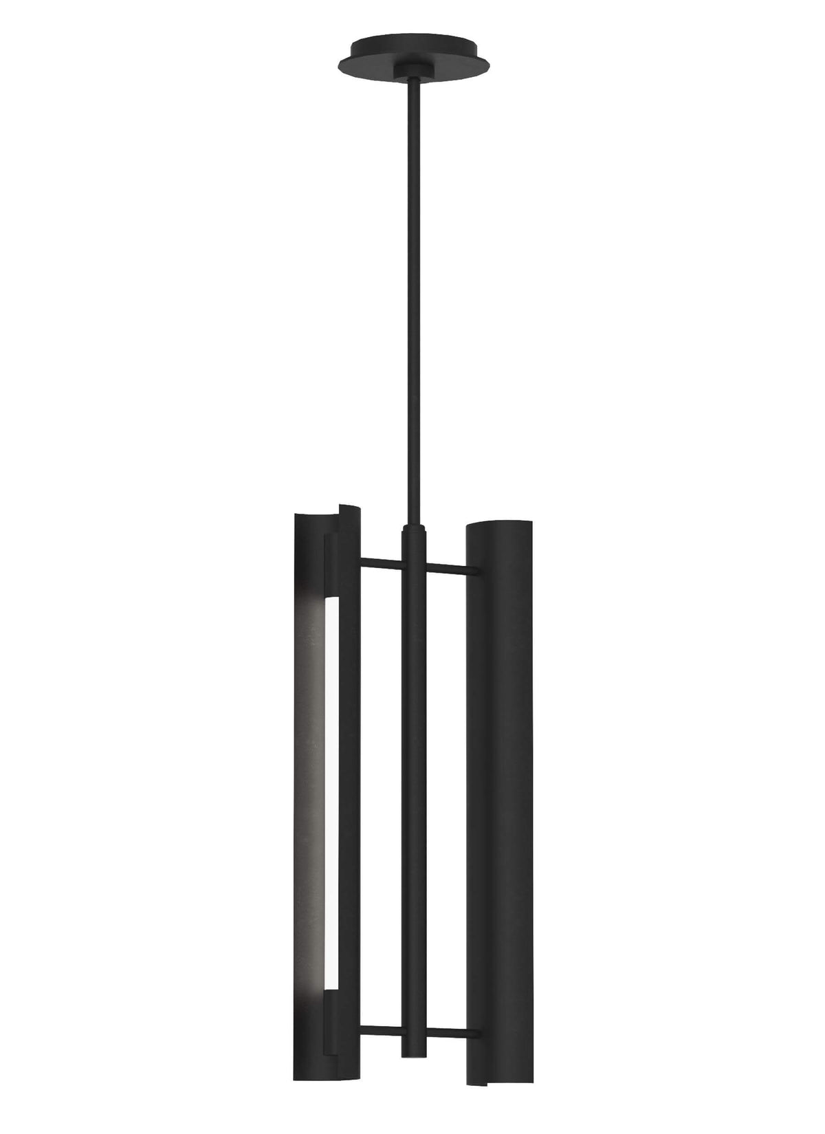 GENERATION LIGHTING  Carson Two Light Pendant LED Midnight Black KP1092MBK