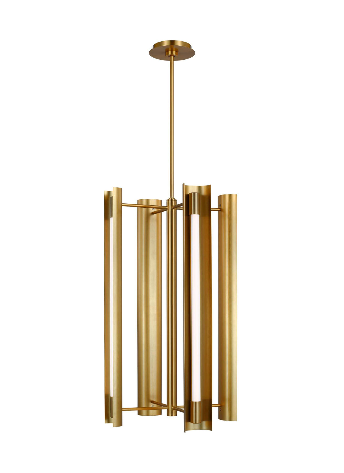 GENERATION LIGHTING Carson Four Light Pendant LED Burnished Brass KP1104BBS