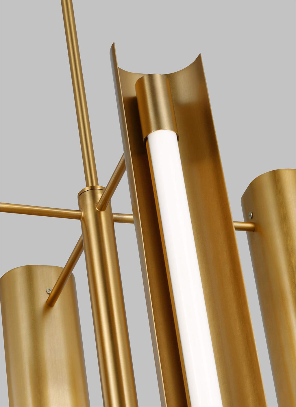 GENERATION LIGHTING Carson Four Light Pendant LED Burnished Brass KP1104BBS