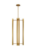 GENERATION LIGHTING  Carson Four Light Tall Pendant LED Burnished Brass KP1114BBS
