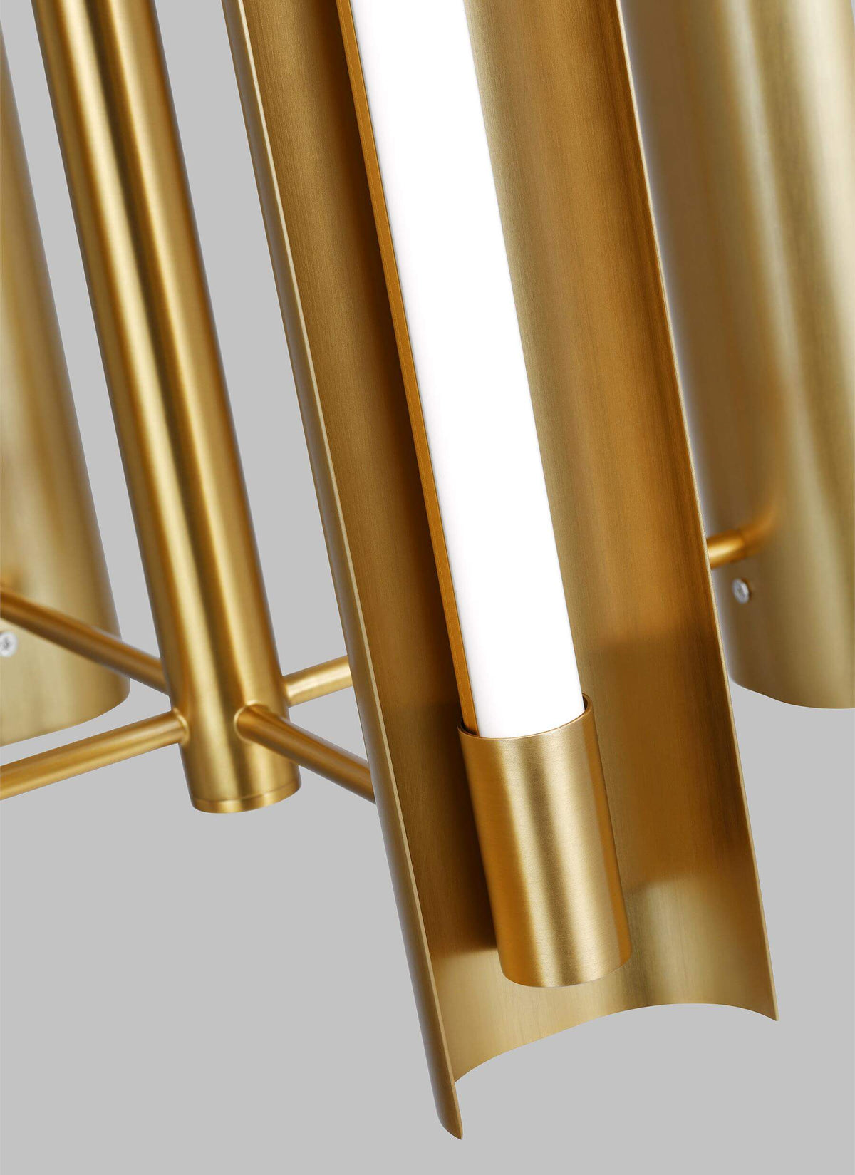 GENERATION LIGHTING  Carson Four Light Tall Pendant LED Burnished Brass KP1114BBS